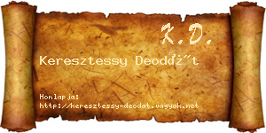 Keresztessy Deodát névjegykártya